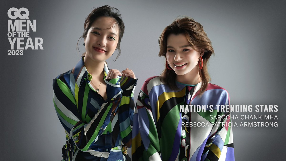 GQThailand's tweet photo. See Now [ENG SUB] ->  https://t.co/OfYnxIVm4Y
.
#GQandA คุยกับ #ฟรีนสโรชา และ #เบ็คกี้รีเบคก้า เจ้าของรางวัล Nation's Trending Star จาก GQ Men of the Year 2023
.
#GQandAxFreenBecky
@srchafreen @AngelssBecky 
#FreenBecky 
#GQxFreenBeckyxPucci
#GQMOTY2023
#GQMOTY #GQThailand https://t.co/zTRtZv6e0l