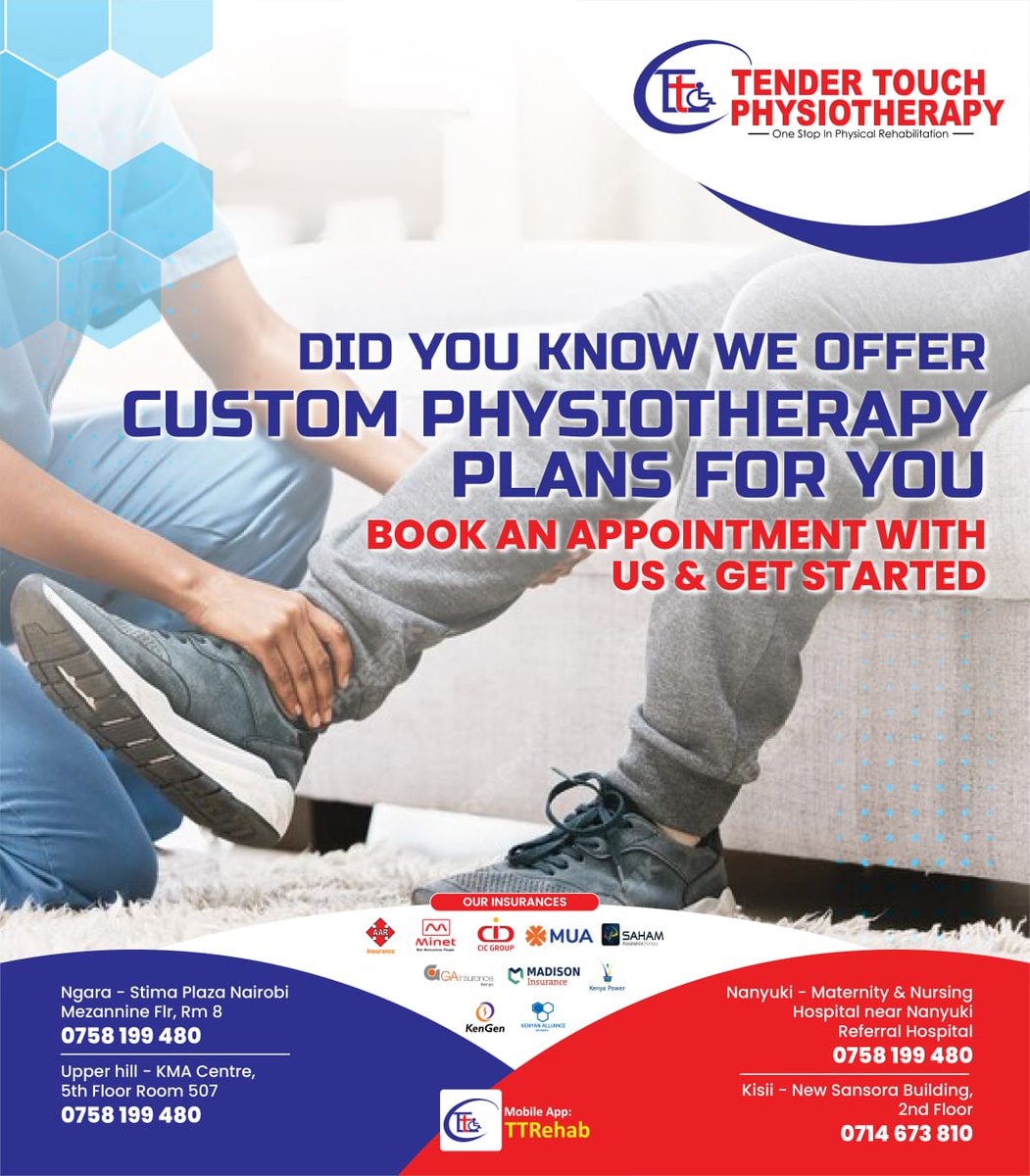 Tender Touch Physiotherapy and Rehabilitation (@tendertouchpt) on Twitter photo 
