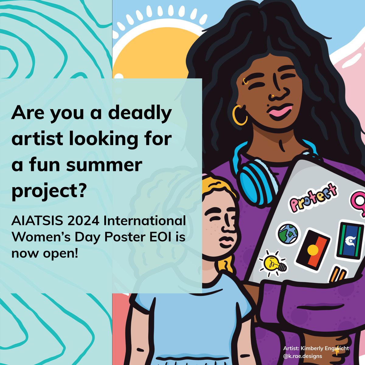 If you’re an Aboriginal and/or Torres Strait Islander artist who identifies as a woman, we would love to work with you to design the 2024 AIATSIS International Women’s Day Poster!

This year’s IWD theme is Inspire Inclusion and we can’t wait to see your creative ideas!