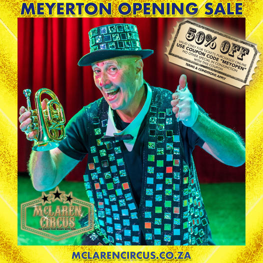 DenzilMclaren's tweet photo. Save big by buying tickets online for @mclarenscircus Opening Night in #Meyerton on Tuesday at 7 pm πͺππ€‘π₯³π©πβ€οΈ
#Alberton #Midvaal #Gauteng Coming next to #Kroonstad then #Bloemfontein #FreeStateZA
Show Times: https://t.co/2CJ9WGyTV5
Buy Tickets online: https://t.co/wsY55Vvbk8 https://t.co/tSsXBYNPzo
