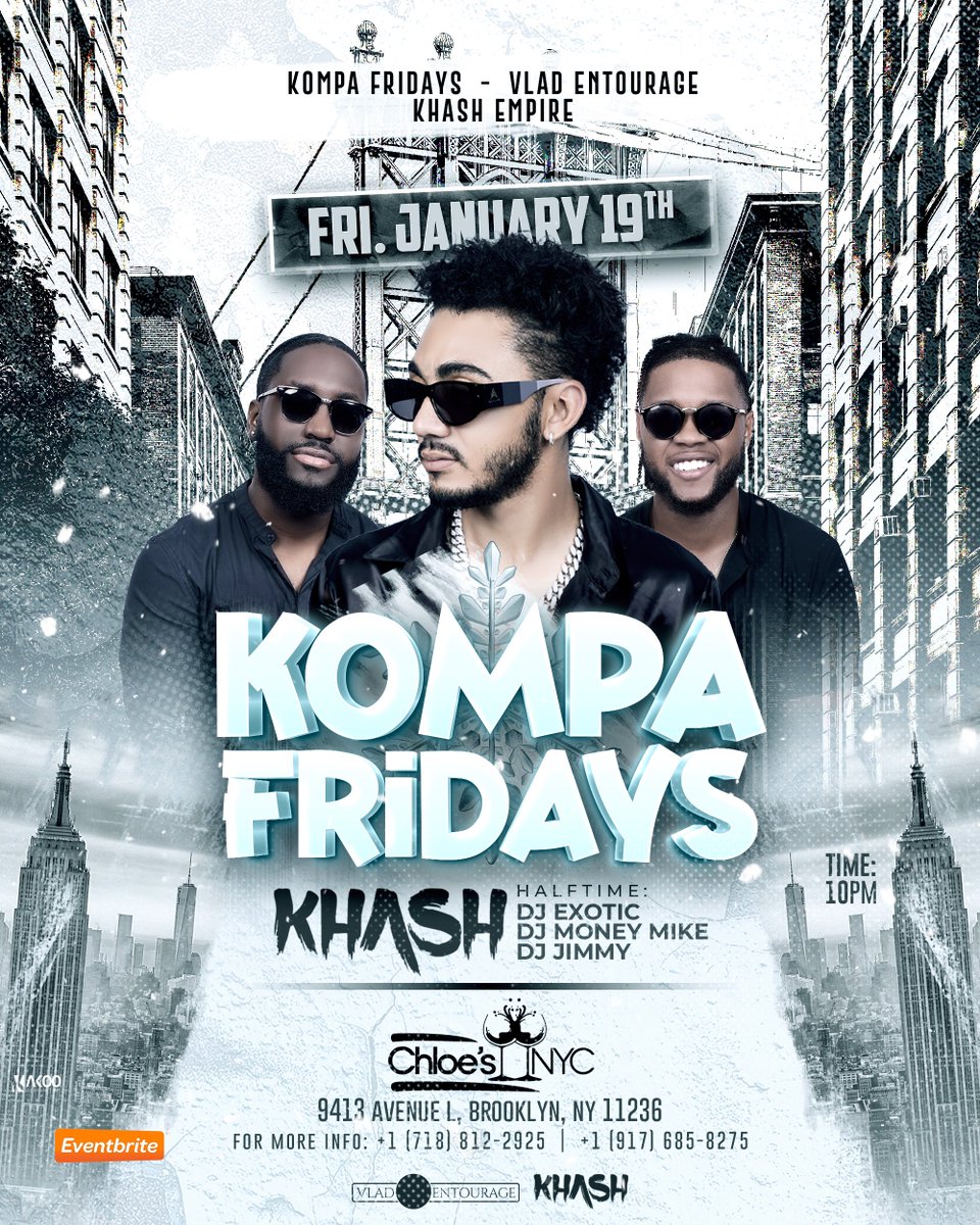 dwetmedamyo's tweet image. @khash_empire next stop 🛑 @chloesnyc 
Friday Jan 19, 2024  we in Brooklyn 🔥
#khash #theintro #chloes #kompafridays #ny #brooklyn
