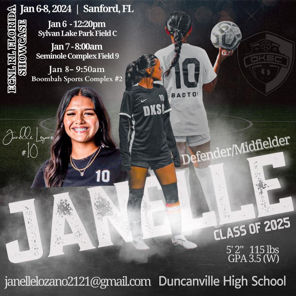 janellellozano's tweet photo. NEW SCHEDULE FOR ECNL-RL FLORIDA SHOWCASE!!! 
(UPDATED)❗️i will be playing with @DKSC07RL on Monday!
@DKSC_05_06_RL1 @DKSC_official @TopDrawerSoccer @SSN_NCAASoccer @ImYouthSoccer @PrepSoccer @G2CollegeSoccer @ECNLgirls https://t.co/LqqRfA0xh5