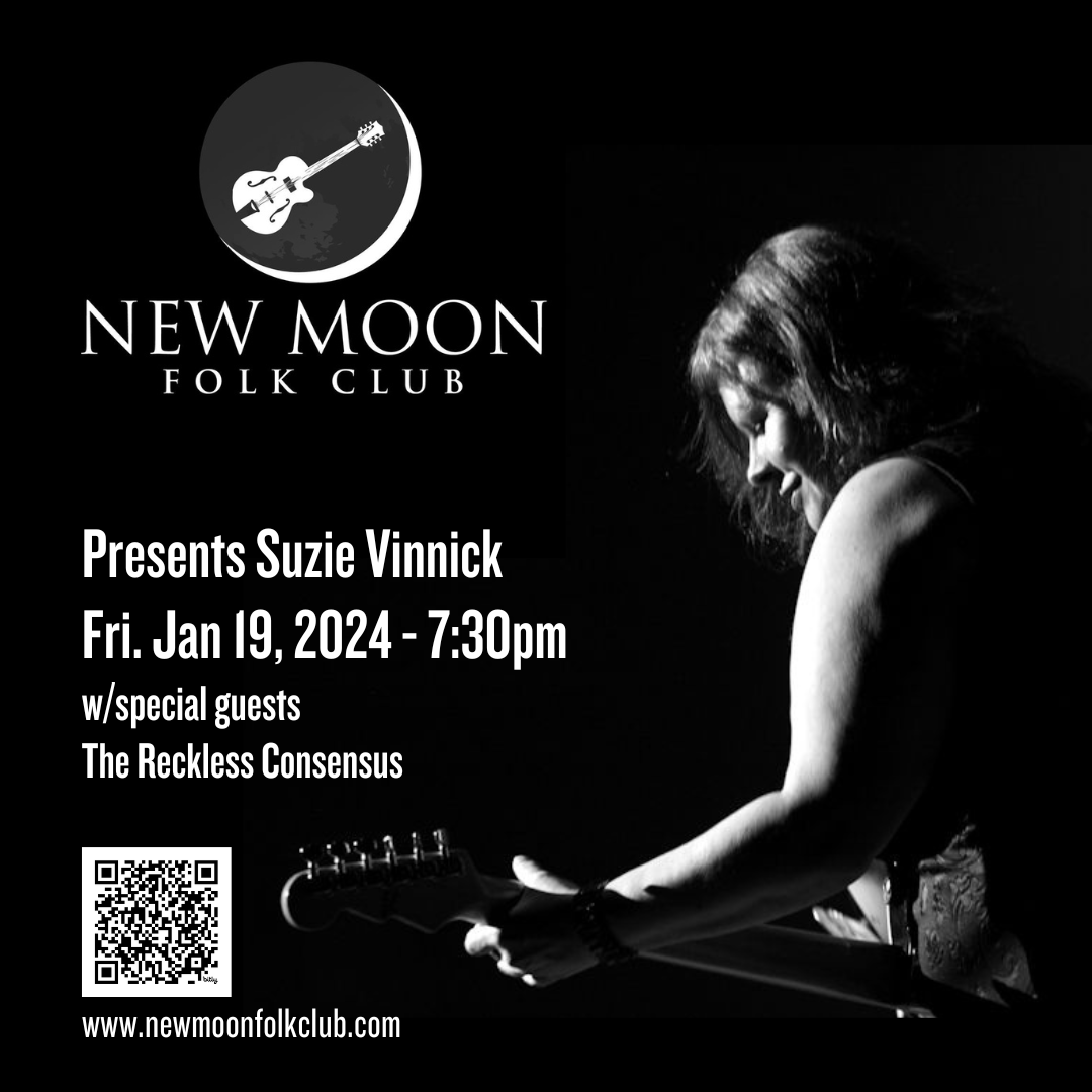 #EDMONTON! I'm coming your way on Friday, January 19, 2024 to perform at the @newmoonfolkclub - hope you can come and join me and #TheRecklessConsensus for a fun night of music! ☺♫♪ newmoonfolkclub.com/suzievinnick Photo by @jamesdeanphotos