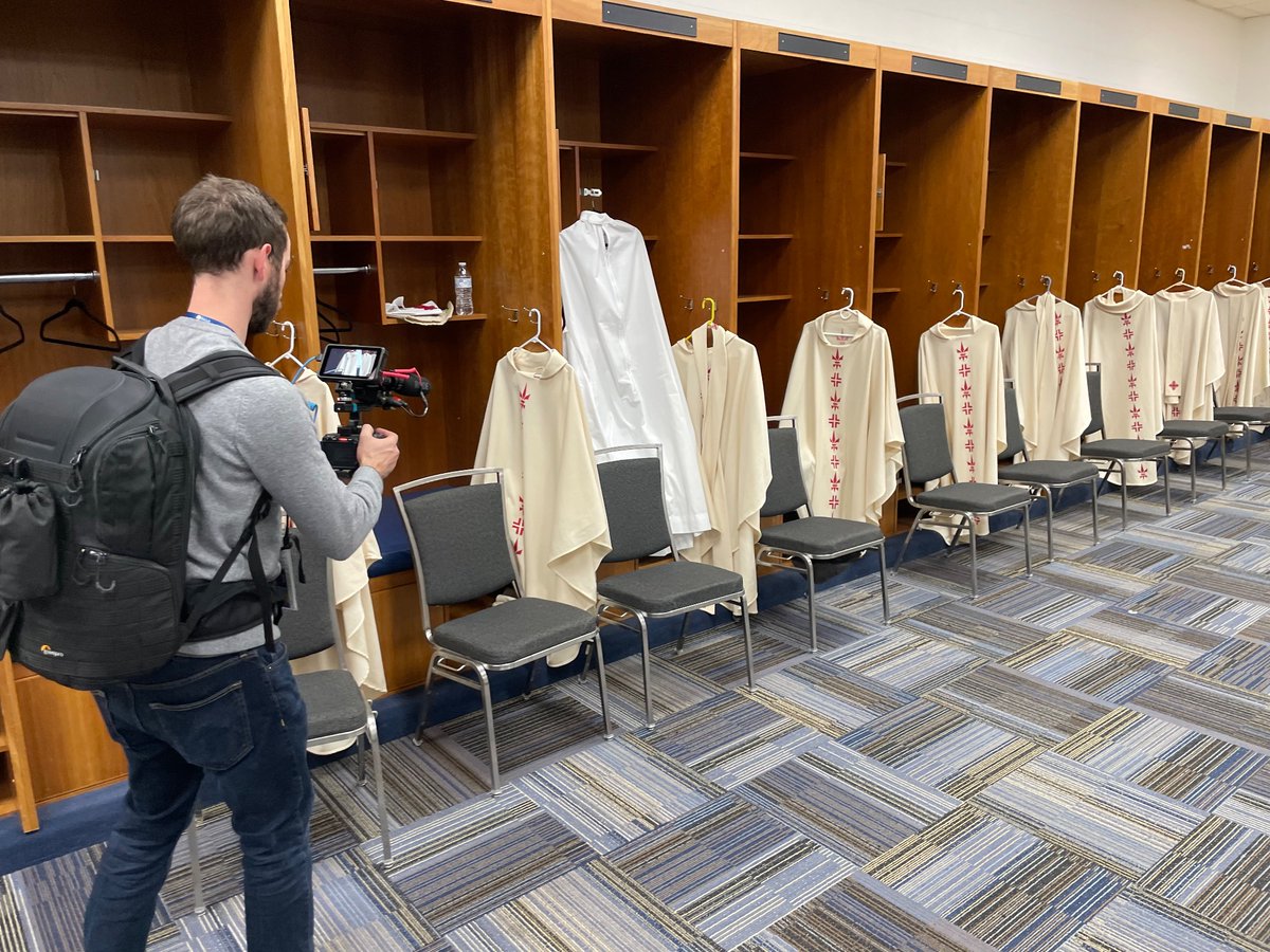 Mark Irons (@markironsmedia) on Twitter photo Behind the scenes #SEEK24 the former Super Bowl Champion St. Louis <a href="/RamsNFL/">Los Angeles Rams</a> locker room is now where the Bishops keep their vestments for Mass <a href="/AmericasCenter/">America's Center & The Dome</a> Behind the scenes #SEEK24 the former Super Bowl Champion St. Louis <a href="/RamsNFL/">Los Angeles Rams</a> locker room is now where the Bishops keep their vestments for Mass <a href="/AmericasCenter/">America's Center & The Dome</a>