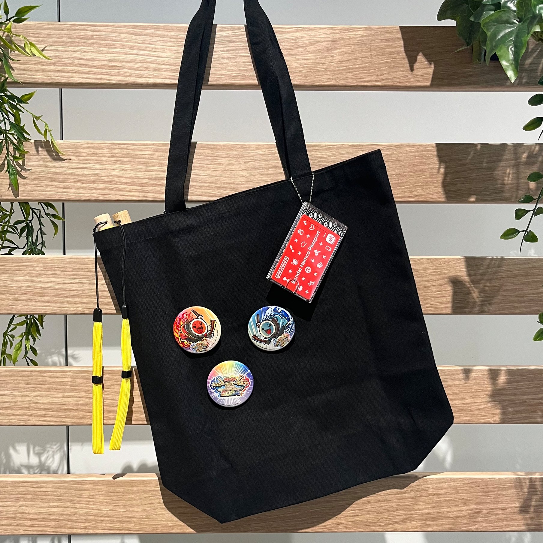 太鼓の達人 ハウスバチ+2013年エリア大会出場記念トートバッグ 太鼓の達人 ハウスバチ+2013年エリア大会出場記念トートバッグ