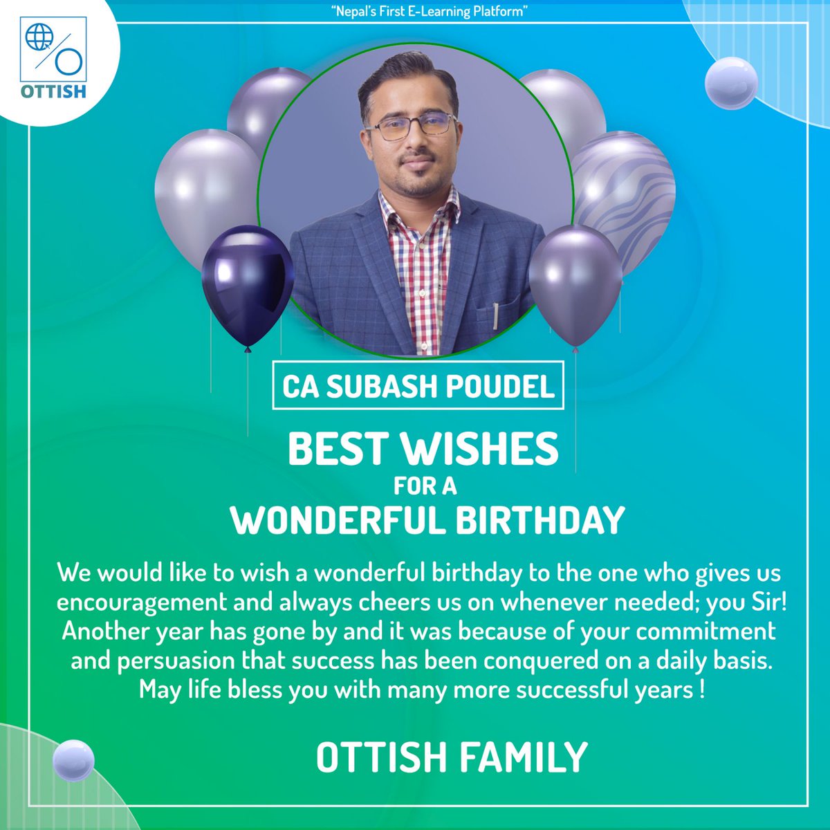 ottish_official's tweet photo. 🌺💥𝐇𝐀𝐏𝐏𝐘 𝐁𝐈𝐑𝐓𝐇𝐃𝐀𝐘 💥🌺  𝐂𝐀. 𝐒𝐔𝐁𝐀𝐒𝐇 𝐏𝐎𝐔𝐃𝐄𝐋 𝐒𝐢𝐫 🙏 𝐅𝐨𝐮𝐧𝐝𝐞𝐫 𝐃𝐢𝐫𝐞𝐜𝐭𝐨𝐫 &amp; 𝐂𝐡𝐚𝐢𝐫𝐦𝐚𝐧 𝐨𝐟 𝐎𝐓𝐓𝐈𝐒𝐇. 
#happybirthdaysir https://t.co/KWPYncNTL0