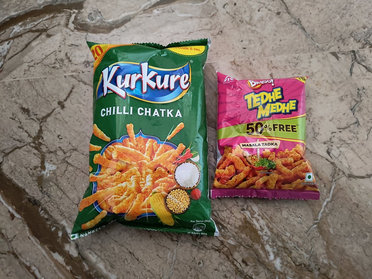 BinayHazra's tweet image. Got influenced by @CelestiaVoid celbussy and @HimaKaiCh to try and find out which one is better 🤞👑
#kurkure #tedhemedhe #itc #pepsico