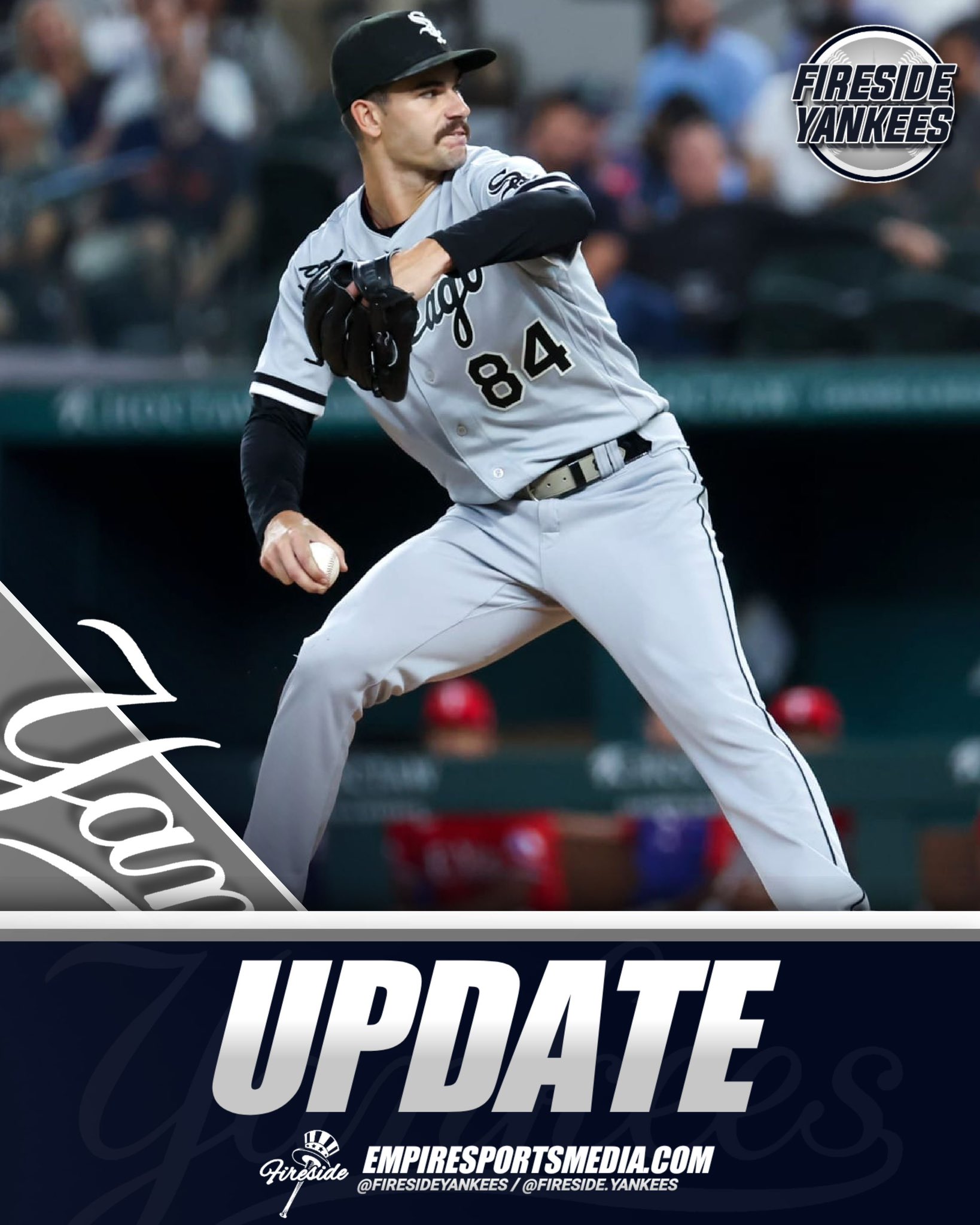 Fireside Yankees trên X: "CẬP NHẬT‼️ #Yankees đang "theo đuổi các khả năng giao dịch" bao gồm cả RHP Dylan Cease của White Sox theo Ken Rosenthal của The Athletic #RepBX https://t.co/fzrLujRSTh" / X