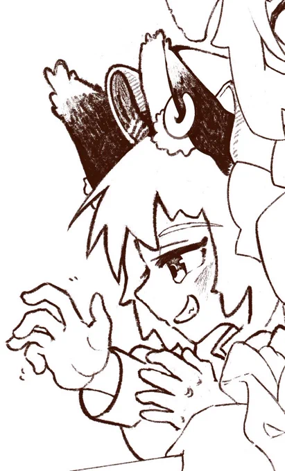 これは横顔が可愛く描けたちぇんちゃん 