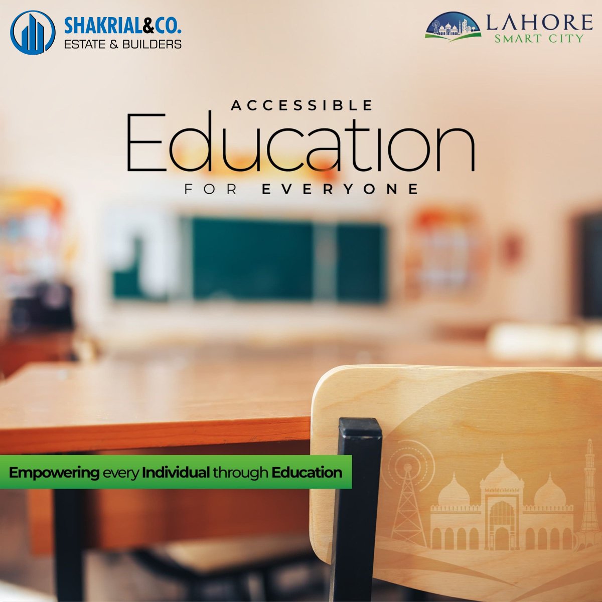 'Lahore Smart City: Empowering Minds, Enriching Lives – Where Education Knows No Bounds'

#shakrialandco #shakrial #shakrialandcoestateandbuilders #shakrialco #SmartCity #islamabad #LahoreSmartCity #SmartCity #EducationDistrict