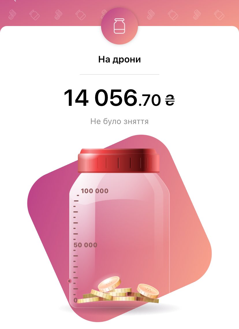 на ранок зібрано 14% від необхідної суми, це за півтори доби. за вчора - 5к, що майже в два рази менше, ніж за перший день. це хріново, що донати зменшуються, в мене немає для вас стимулу у вигляді гарної дупці тощо) є лише один - допомога ЗСУ, тому давайте трохи сьогодні додамо!