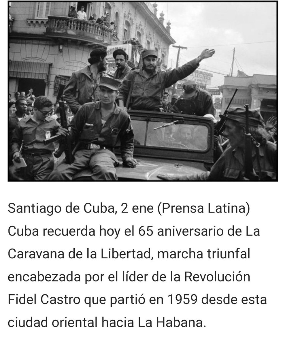 Caravana de la Libertad, continúa su recorrido por todo el país, rememorando el paso desde Santiago de Cuba, Oriente hacia la Habana, en 1959, encabezada por Fidel Castro. #Cuba #CubaCoopera #CubaPorLaVida #JuntosXCuba #CubaViveEnSuHistoria #CubanosConDerechos #EstaEsLaRevolución