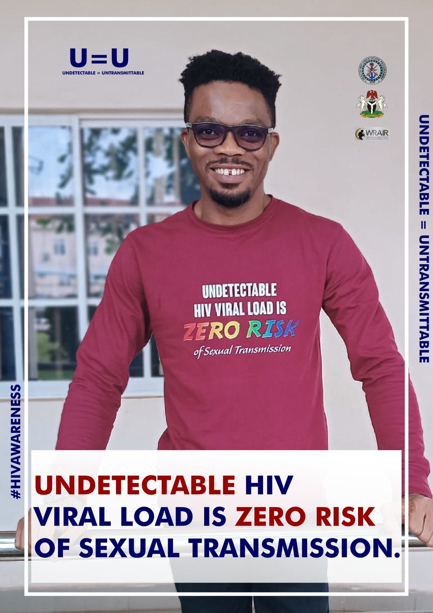 Making #UequalsU a reality for all persons living with #HIV.
#Undetectable viral load is a successful daily result of #ART.

Everyone benefits when HIV is being treated:
√ Sexually #untransmittable HIV.
√ Healthier life.
√ Fearless fun
√ #Zerorisk of partnership.
√ No shame.