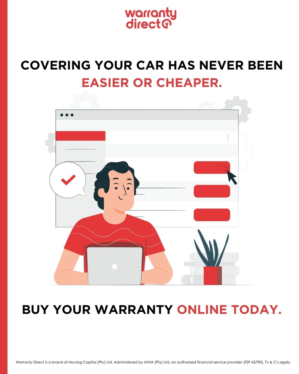 Covering your car has never been easier or cheaper. Buy your warranty online today. 

#WarrenYourWarrantyWizard #WarrantyDirect

Learn more: warrantydirect.co.za