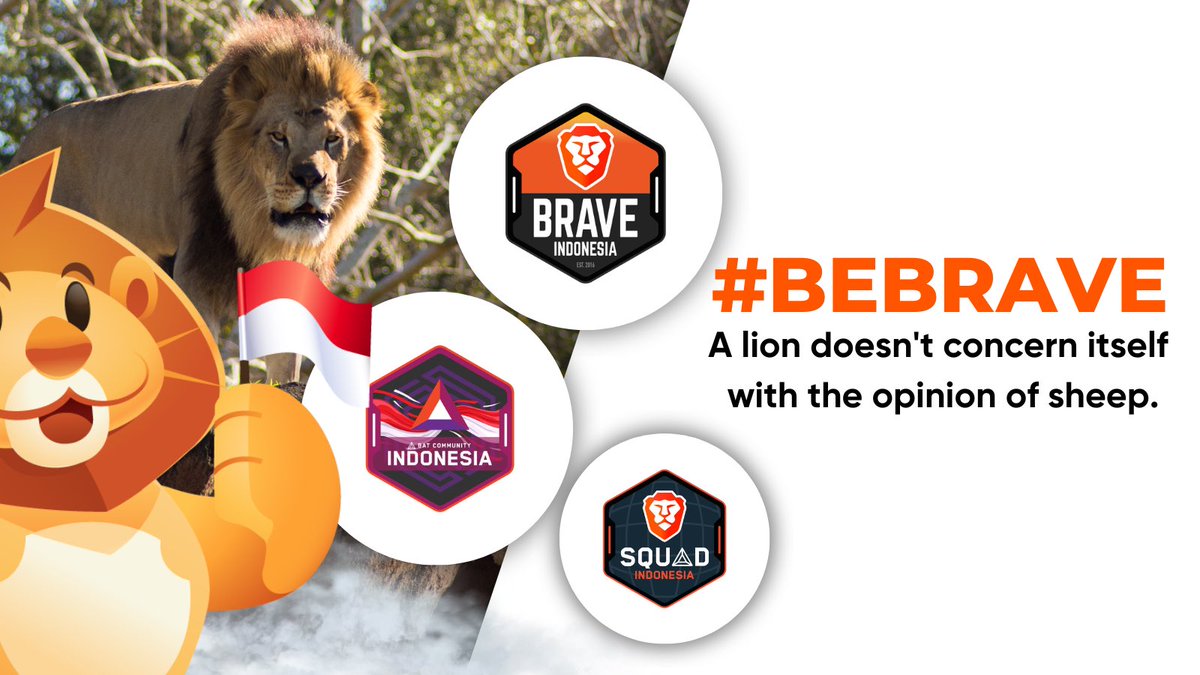 This month! #IndoBrave8 
@Brave Community in Indonesia 🦁🇮🇩 est. January 19, 2016

Thanks <a href="/BrendanEich/">BrendanEich</a> 🙏 #BeBrave #SpreadBrave