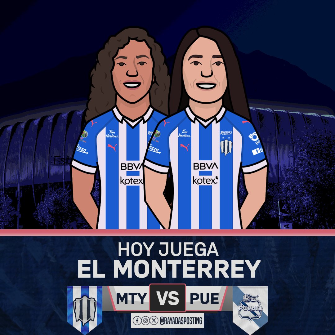 RayadasPosting's tweet photo. ¡HOY TOCA FÚTBOL!
Hoy vuelve nuestro equipo, nuestra pasión. ¡NUESTRAS RAYADAS DEL MONTERREY! 💙🤠
Nos vemos en la majestuosa Casa Rayada, junto a la Mejor Afición.
#MTYvsPUE | BBVA - 21:00 - ViX https://t.co/N1nAz0X0b4