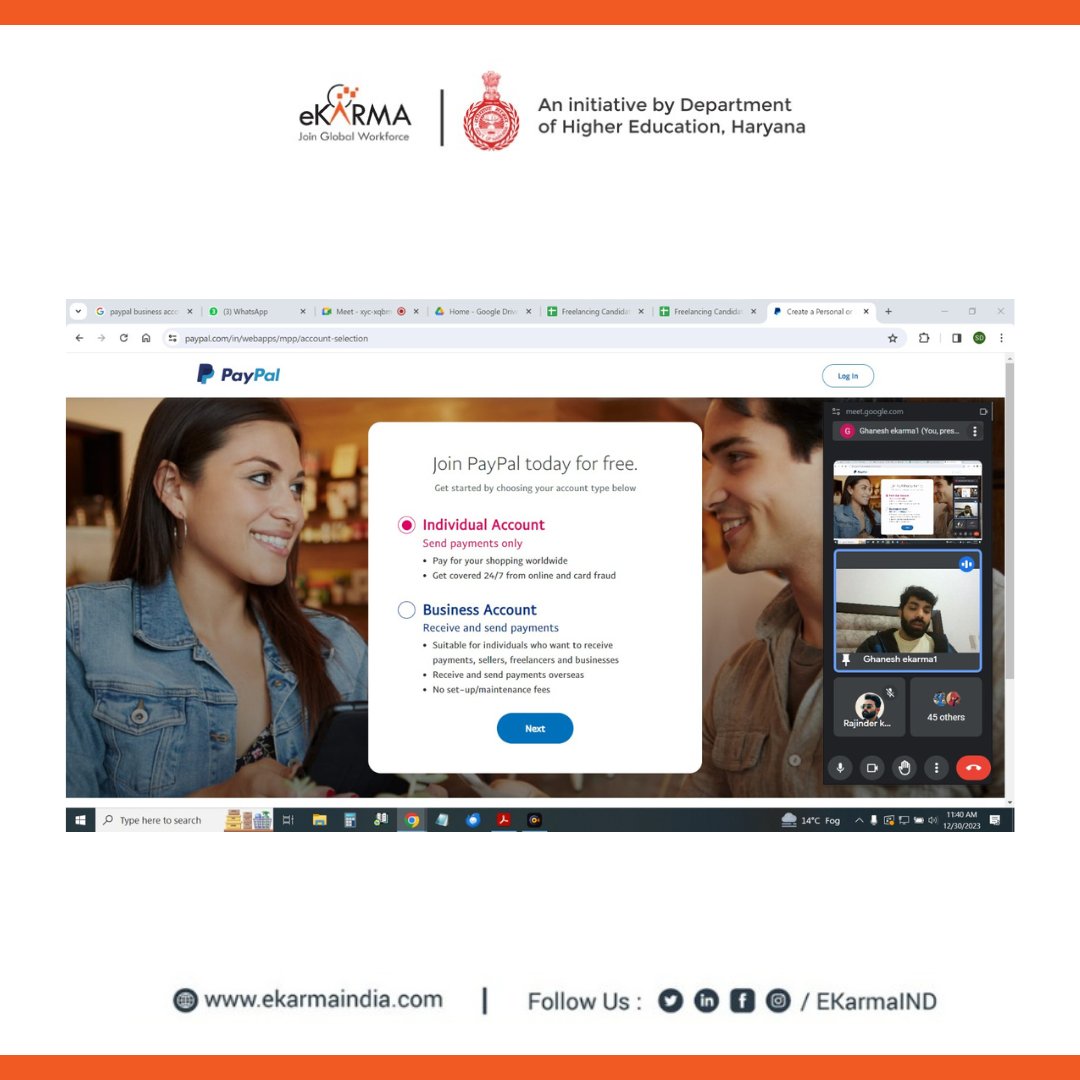 EKarmaIND's tweet image. Recently, a session on &apos;Connecting and Verifying Payment Methods on Freelancing Portals&apos; was delivered for our eager eKarma Panchkula students. Empowering them with the skills to navigate the freelancing world seamlessly. 

#eKarmaIndia #FreelanceSuccess #PaymentMethods