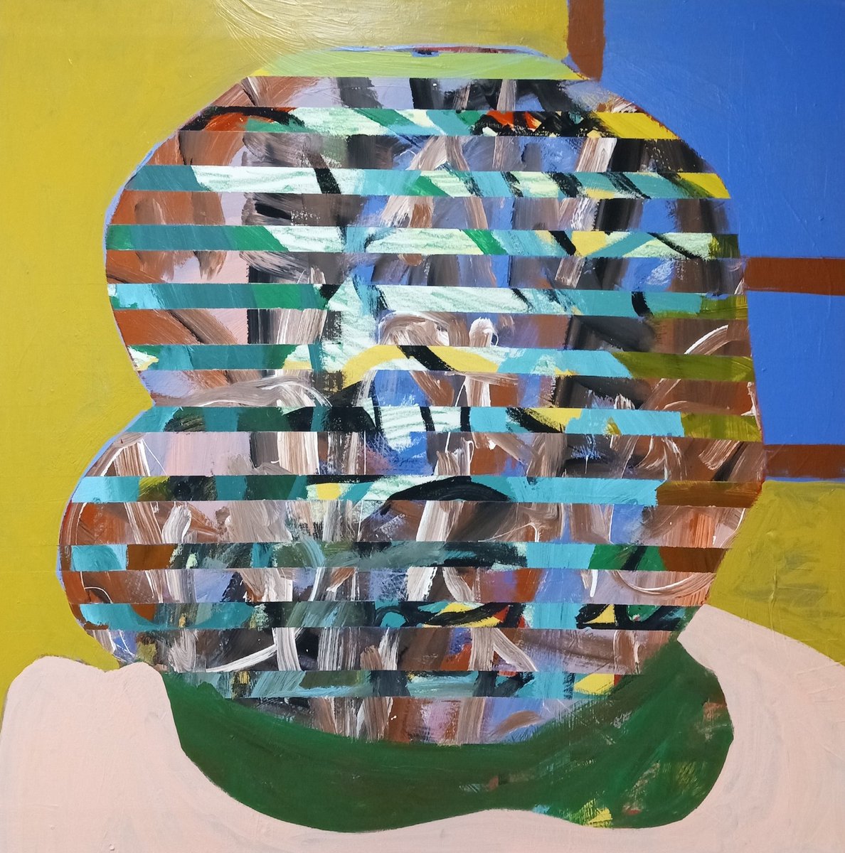 Work in progress
4'x4' acrylic on drywall panel
