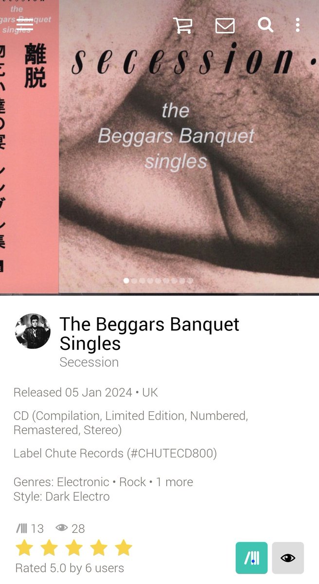 Released today!
5 star reviews on .<a href="/discogs/">Discogs</a>!
Impeccable mastering and curation.
My labour of love.
Get it here secession.bandcamp.com/merch/the-begg…