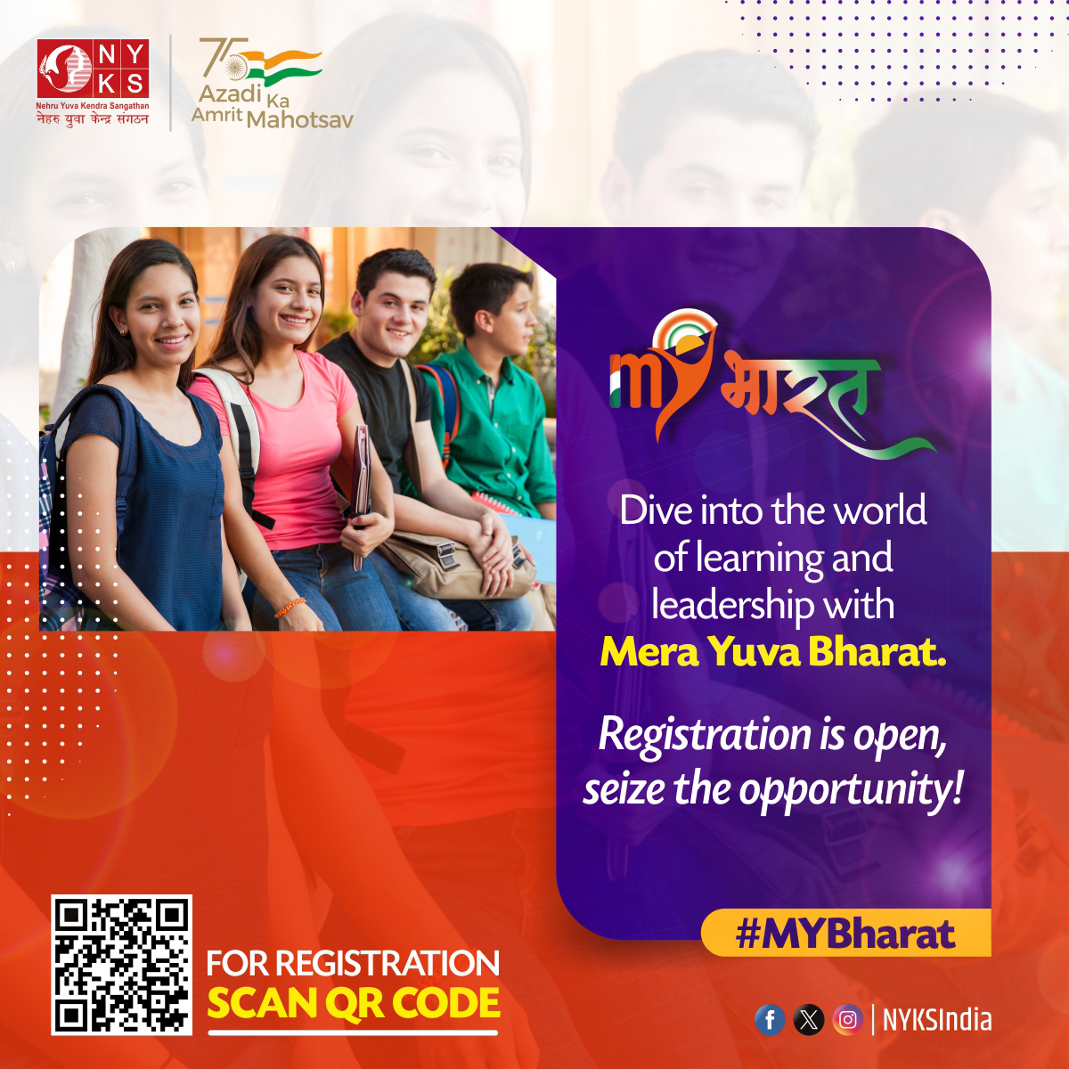 Don't miss this golden opportunity to enhance your skills and contribute to a brighter future. Shape your path to success!🌟📚 Registration Now: mybharat.gov.in #MeraYuvaBharat #MYBharat #LearningJourney #LeadershipOpportunity #NYKS