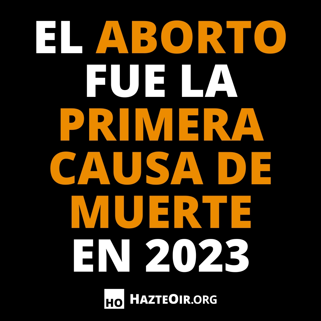 hazteoir's tweet image. En 2023, se asesinaron brutalmente 73 millones de niños en los vientres de sus madres siendo la primera causa de fallecimiento. ¡Acabemos con el aborto ahora!