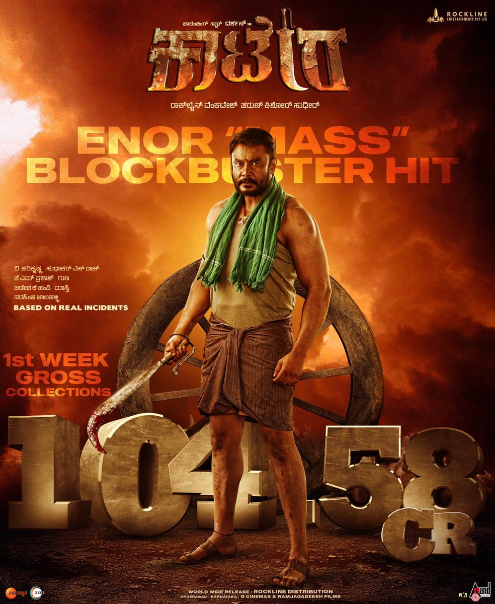 Yashas Soorya (@yashassurya) on Twitter photo BIGGEST BLOCKBUSTER ❤️🔥
Congratulations Team KAATERA 🙏🏻
<a href="/dasadarshan/">Darshan Thoogudeepa</a> <a href="/TharunSudhir/">Tharun Sudhir</a> <a href="/jadeshaakhampi/">Jadeshaa k hampi</a> <a href="/RocklineEnt/">RocklineEnt</a>
<a href="/aanandaaudio/">aanandaaudio</a> #Dboss #Kaatera BIGGEST BLOCKBUSTER ❤️🔥
Congratulations Team KAATERA 🙏🏻
<a href="/dasadarshan/">Darshan Thoogudeepa</a> <a href="/TharunSudhir/">Tharun Sudhir</a> <a href="/jadeshaakhampi/">Jadeshaa k hampi</a> <a href="/RocklineEnt/">RocklineEnt</a>
<a href="/aanandaaudio/">aanandaaudio</a> #Dboss #Kaatera