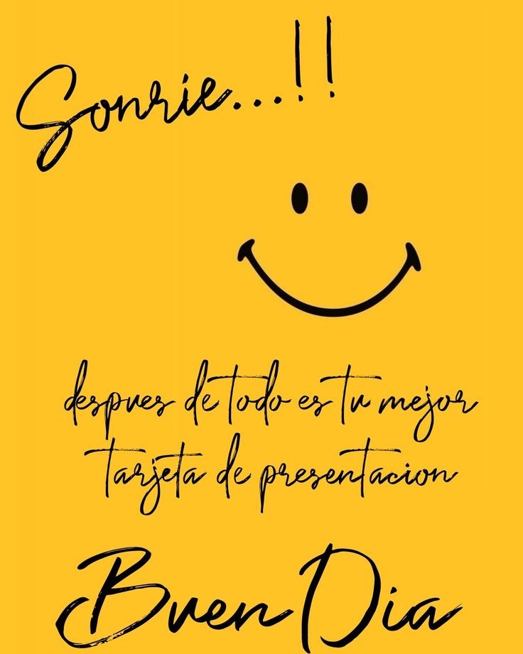 Tan claro como el agua... Sonríe, es tu mejor tarjeta de presentación. #BuenosDias gente linda 🤩 vamos a enfrentar lo que venga hoy con Paz, con Alegría y Esperanzas porque la sonrisa nadie nos la puede quitar... 🥰 Ánimo que #UnMundoMejorEsPosible @roberticopp @Mjordan8806