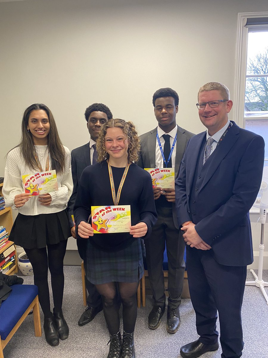 Our 6th form stars of the week are the dream team who helped at the Y14 certificate evening last night! The evening was really well attended and it ran smoothly thanks to support from Ryan, Despoina,Prince, Mya and Temi! Thank you all! 🌟 <a href="/TheRoyalLatin/">RLS</a> <a href="/RLS6thform/">RLS Sixth Form</a>