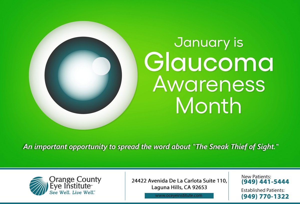 OCEyeInstitute's tweet image. Glaucoma is known as `the sneak thief of sight,` as there are usually no warning signs of this leading cause of vision loss. Learn more about #glaucoma and schedule an eye exam at oceyeinstitute.com to protect your vision. #lagunahillseyedr