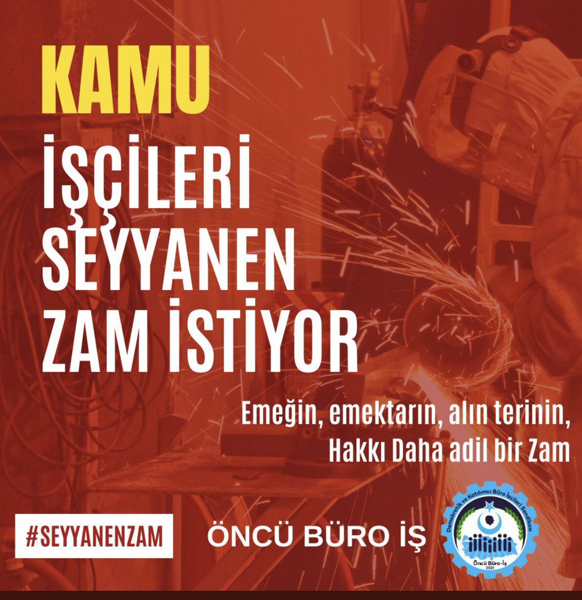 İşçi mağdur olmak istemiyor alın terinin karşılığını istiyor
#SeyyanenZam