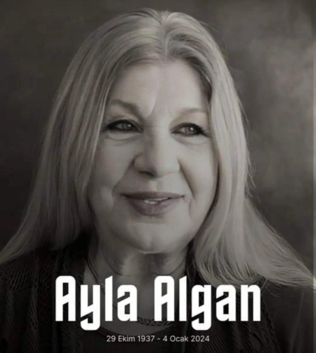 Kıymetli sanatçılarımızı tek tek kaybetmenin üzüntüsünü yaşıyoruz.Değerli sanatçımız Ayla Algan’a Allah tan rahmet sevenlerine başsağlığı diliyorum. #AylaAlgan