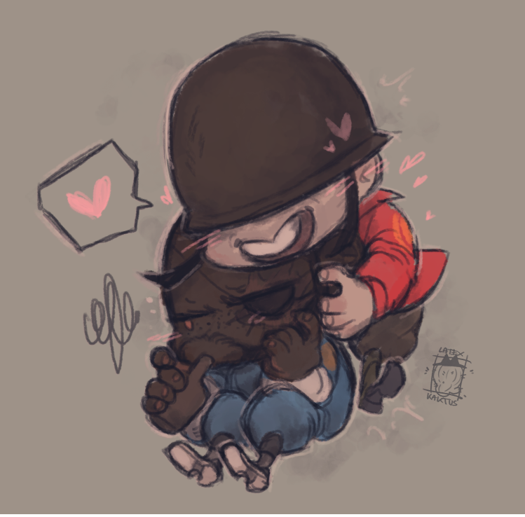 LatexKaktus's tweet photo. Lil thank you sketch for hanktalkin because they are such a kind soul I dont know how I deserve them ππ
They wanted some BLUDemoxREDSolly, I am so weak for them too...
#bootsnbombs #SollyDemo https://t.co/tmtyLHDuEd