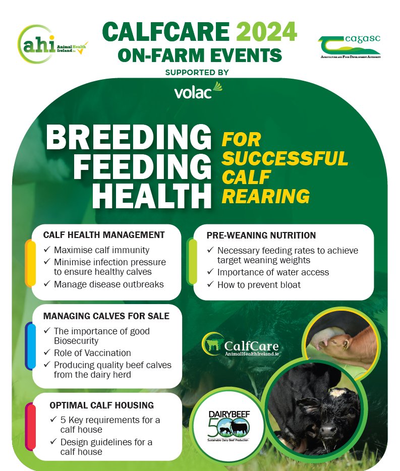 ArraTippCoop's tweet photo. We are hosting a Calfcare event in conjunction with @animalhealthire on the farm of Michael Quinn Ballinwear Nenagh on Monday January 15th at 11am. All welcome https://t.co/bqlRtxKe9S