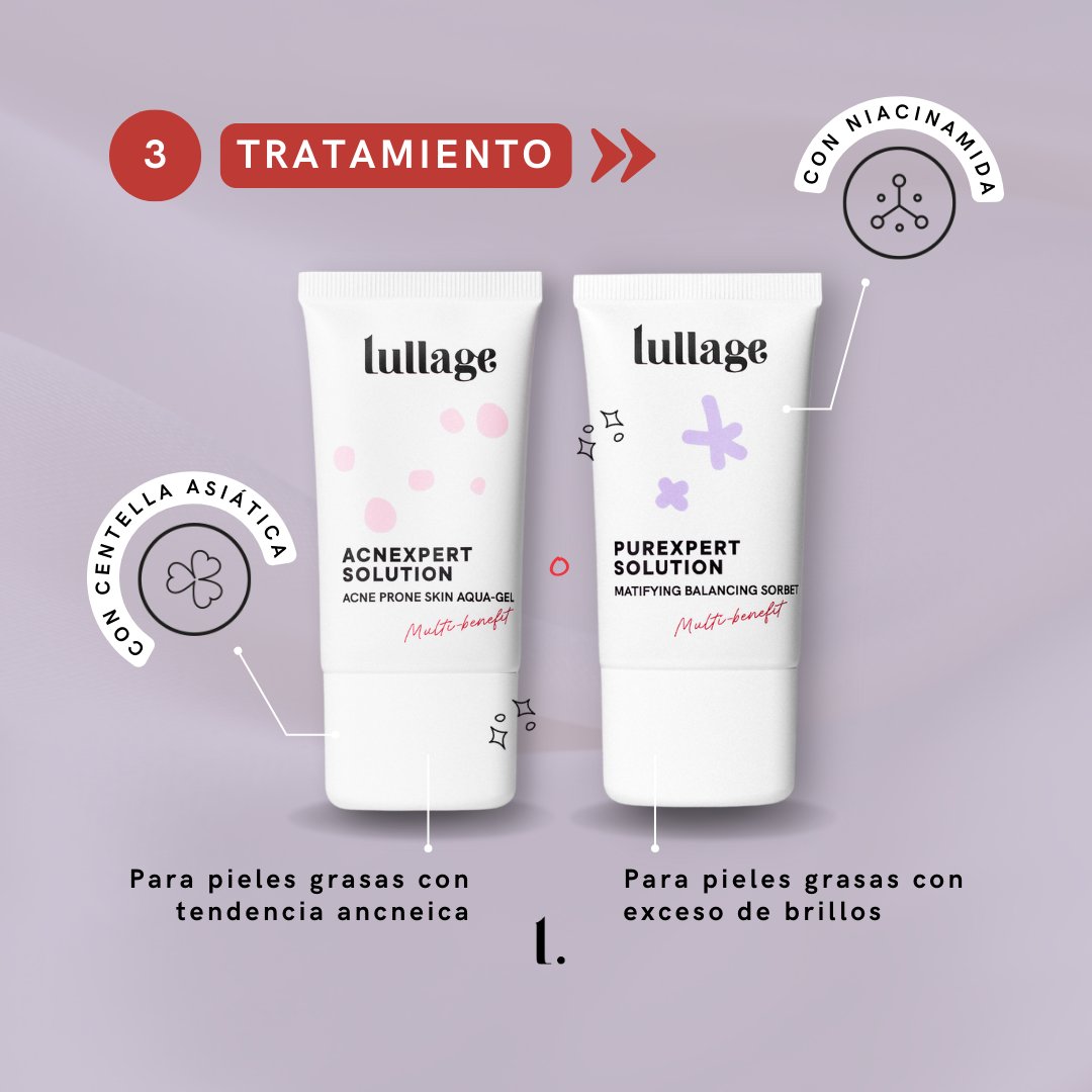 Lullage's tweet photo. Es hora de empezar a cuidar tu piel grasa y todas sus necesidades desde su esencia: ✨ el poro ✨

¿Te animas a probar nuestras rutinas? 😊

👉 Si no sabes por dónde empezar, contacta con nuestras Skin Experts – hello@lullage.com 

#Lullage #RetoLullage #pielgrasa #cuidatupiel https://t.co/Xd8aLjZTO5
