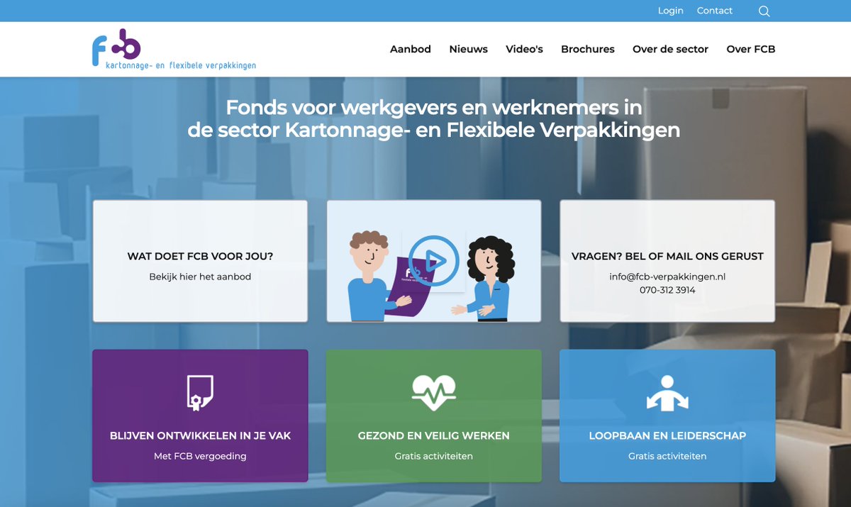 Onze opdrachtgever FCB heeft haar website vernieuwd. De fondsactiviteiten veel makkelijker en overzichtelijker terug te vinden en de leesbaarheid is verbeterd. Check fcb-verpakkingen.nl  @brancheorganisaties