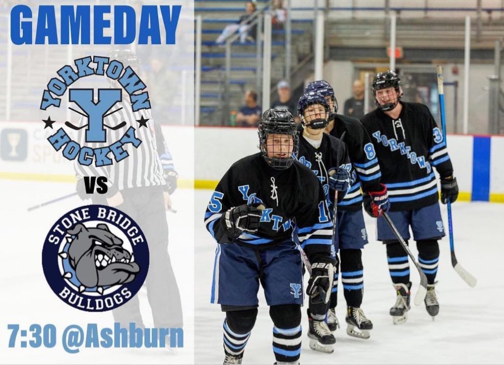 Yorktown Hockey (@yorktownhockey) on Twitter photo First game of 2024 at Ashburn tonight vs Stonebridge at 7:30! <a href="/WashPostHS/">WashPost HS Sports</a> <a href="/CRHRHockey/">ChesapeakeRegHKYRev</a> <a href="/yhssports/">Yorktown Athletics</a> <a href="/hockeynightnova/">Hockey Night in NoVa</a> First game of 2024 at Ashburn tonight vs Stonebridge at 7:30! <a href="/WashPostHS/">WashPost HS Sports</a> <a href="/CRHRHockey/">ChesapeakeRegHKYRev</a> <a href="/yhssports/">Yorktown Athletics</a> <a href="/hockeynightnova/">Hockey Night in NoVa</a>