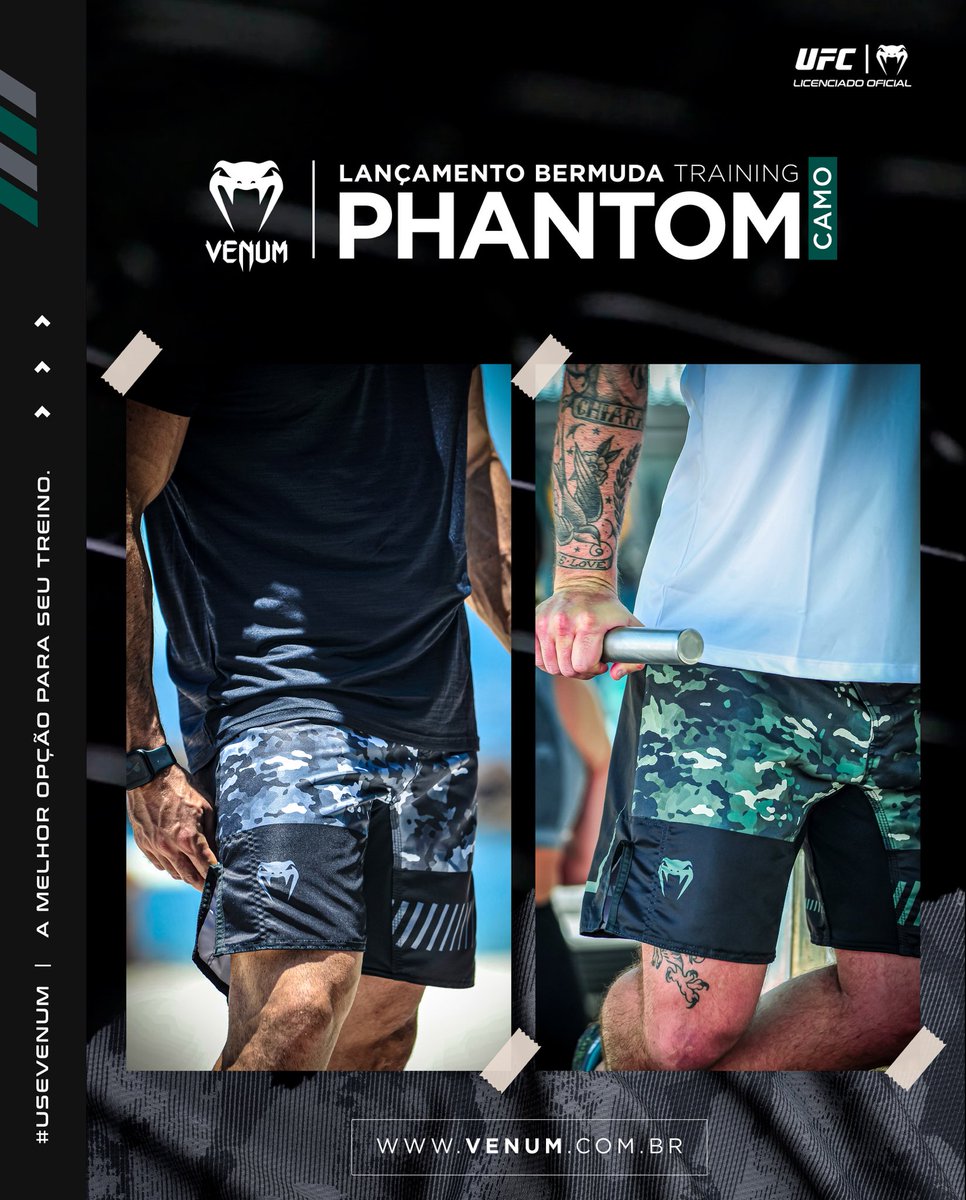 venumbr's tweet photo. LANÇAMENTO NO AR 🪖

Bermuda Phantom Street e Phantom Florest 

Alta tecnologia, versátil e durável, oferecendo segurança, extrema elasticidade e estampa sublimada resistente para elevar sua experiência esportiva em artes marciais.

https://t.co/qncAaheX3Q https://t.co/hnK2ilWJai