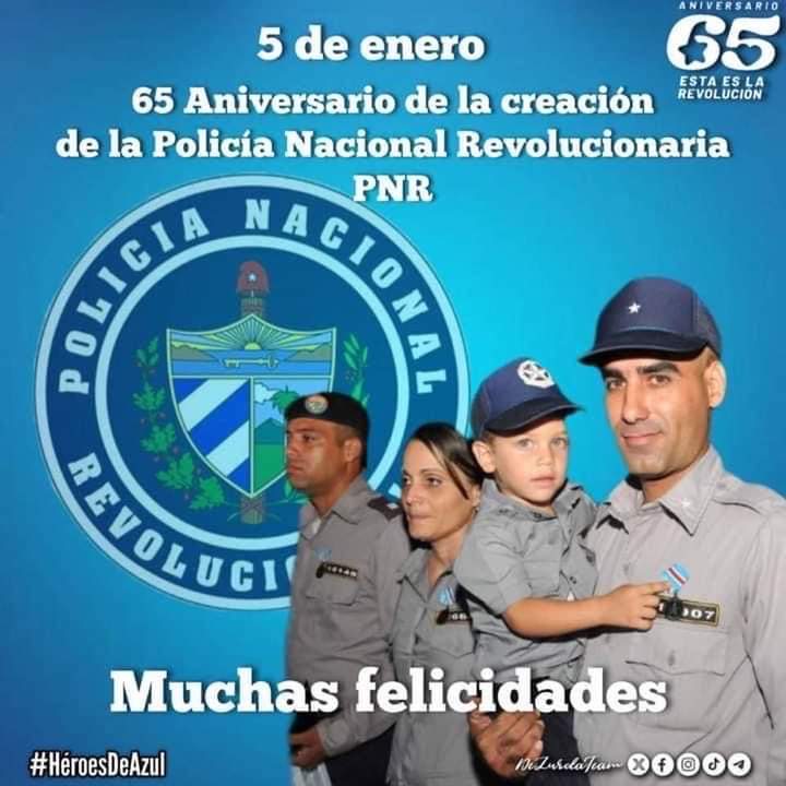 Felicidades por el 65 Aniversario a ustedes, #HéroesDeAzul el agradecimiento y la felicitación por la abnegada labor que realizan. #EstaEsLaRevolución #CienfuegosXMásVictorias