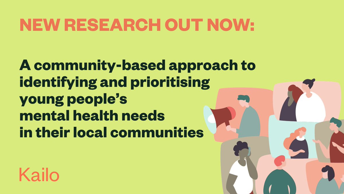 New Year, New #research! 

Take time to read our work on community-based approaches to identifying and prioritising young people's #mentalhealth needs in community, describing the participatory approach we're using on Kailo + what we've discovered so far.

bit.ly/47wjh2N
