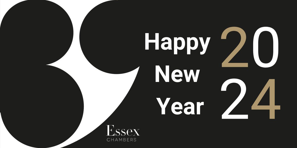 39 Essex Chambers welcomes 2024 with best wishes to all. #ShineWith39