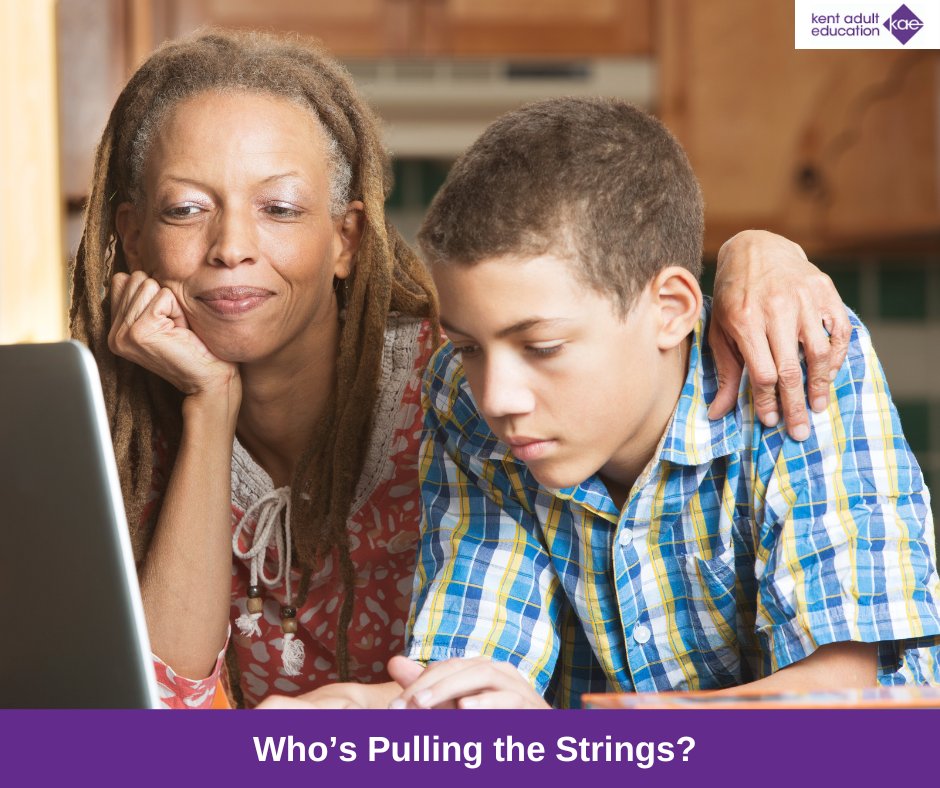 KentAdultEd's tweet photo. Do you have a child who is 8-16 years old and is experiencing severe challenges within your home life? Join us for our FREE online Who’s Pulling the Strings course, starting on January 15th. Find out more: https://t.co/YpNOsyZ8VO #Kent #AdultEd #AdultEducation #FamilyCourse https://t.co/QO4IJFyr0Z