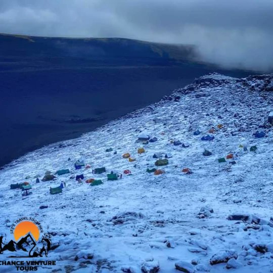 Are you ready to embrace unforgettable to climb Mount Kilimanjaro?? What a beautiful view with a stunning glacier at the Barafu camp 4673m above sea level💪 

Book your safari Today! 🙌
Call/whatsApp:+255768927934
Email:Chanceventuretours@gmail.com 
  #tanzania #travel