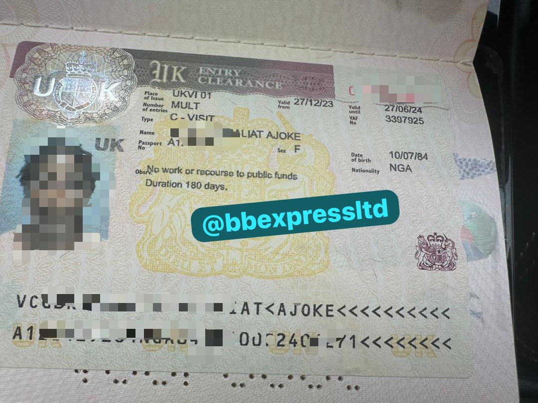 We begin the year on a high note 🎶
Here's our newly issued#ukvisitvisa 
Trust us 💯 with all your travel needs. Well come through for you.
.
#ukvisa #ukvisit #traveltouk #visaplug #travelconsultant #visaconsultant #travelplug #traveller #bbexpress