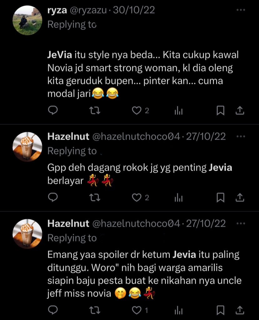 serbetwarte99's tweet photo. Tolong ya #JeVia itu sudah ada sejak 2022 bukan September!
Itu sebutan buat Jeffry Novia di awal2 sebelum berubah jd #JeNov!!!
Jd gak usah u maksa @sinemart_ph https://t.co/xaZbW8psrS