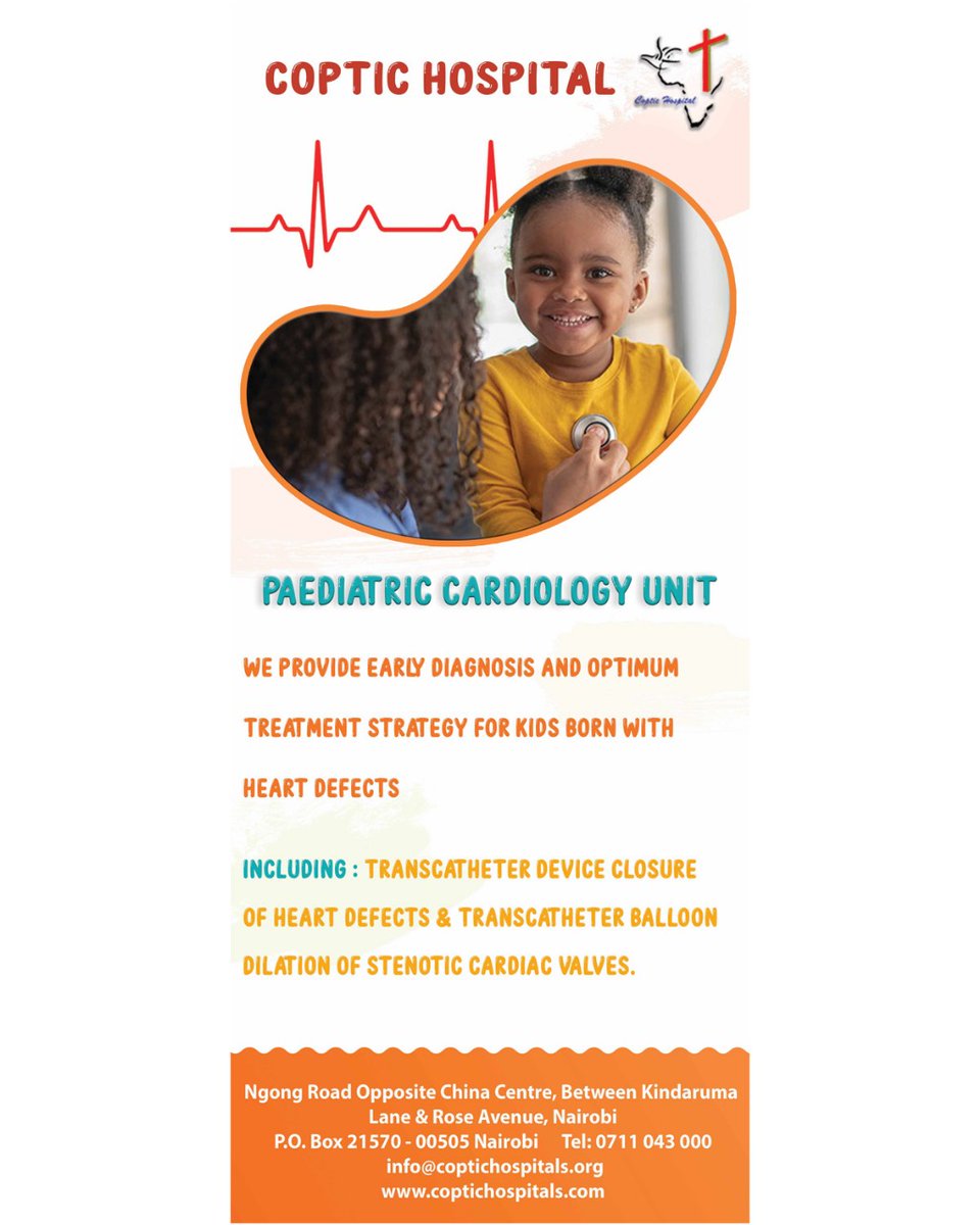 Heart Health for Little Hearts!

-Specialized Pediatric Cardiologists
-State-of-the-Art Diagnostic Technology
-Family-Centered Care Approach

Is it time for your child's heart check-up or consultation? Don't hesitate to reach out!
Reach us on 0711043222