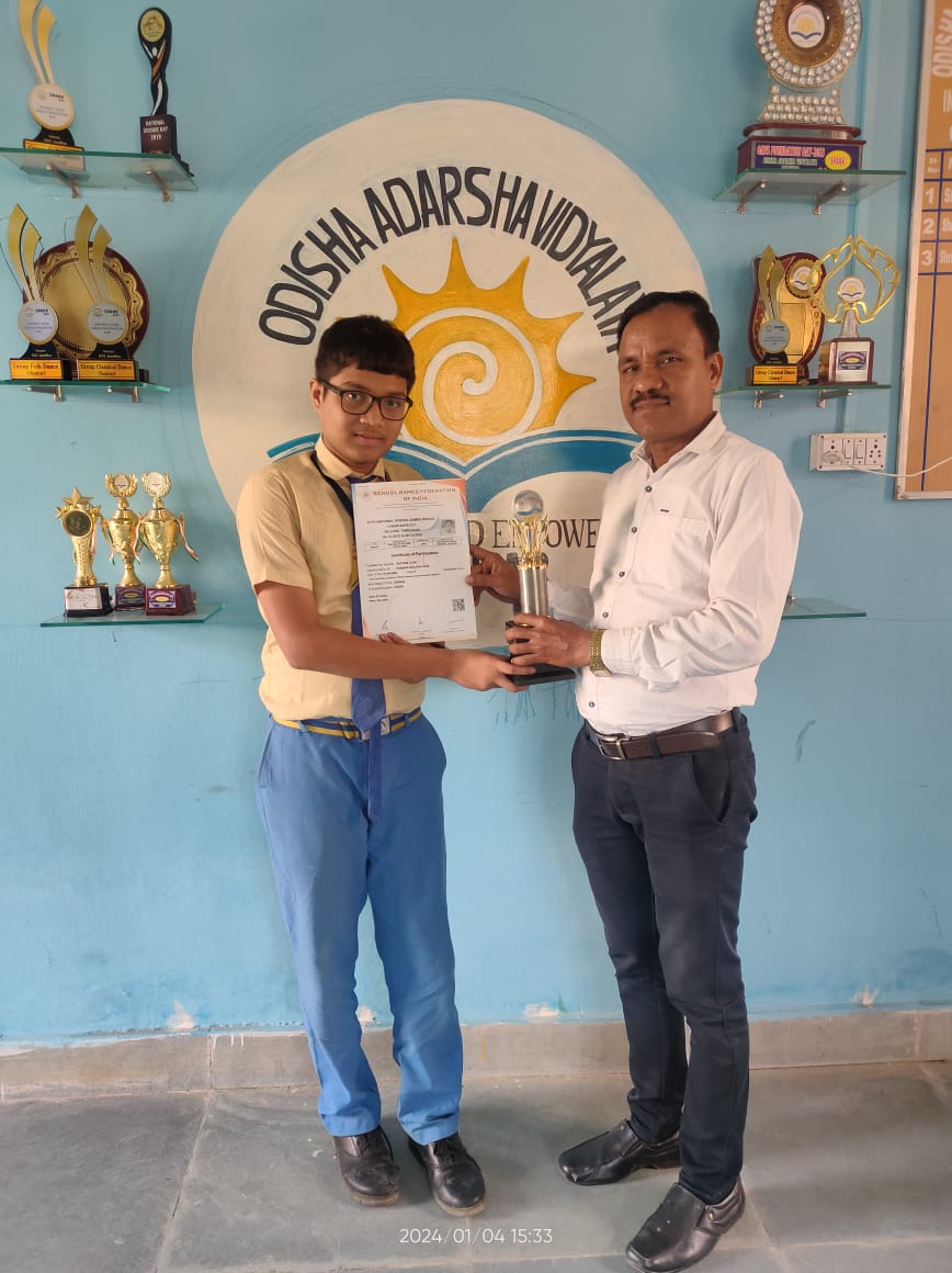 OAVS_Official's tweet photo. Satyam Ojha of Class IX of OAV, Jamdhar, Jajpur secured the All India Rank of 21 in the 67th National School Games 2023-24 Chess Boys U-17 organised by the SGFI(School Games Federation of India) at Vellore.

Congratulations Satyam! https://t.co/WWPaId9Frr