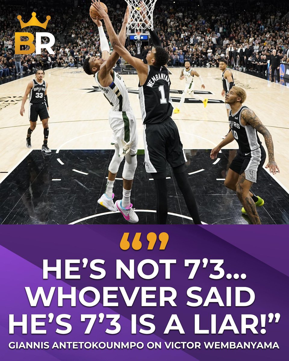 Wemby was taller than the Greek Freak expected! 😂

#PorVida