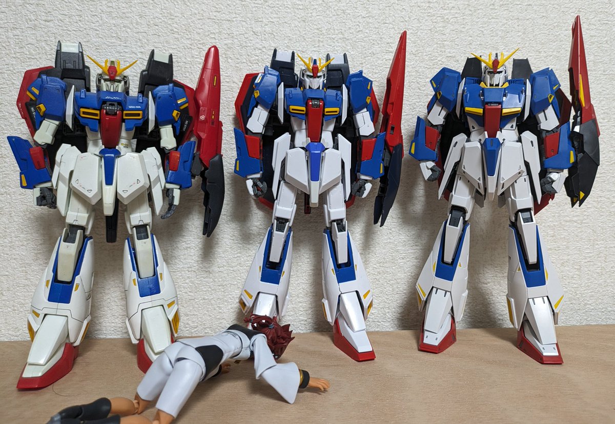ＭＧガンプラ　多数 全部同じガンプラじゃないですか！？（MG Zガンダム編） 皆はどれが