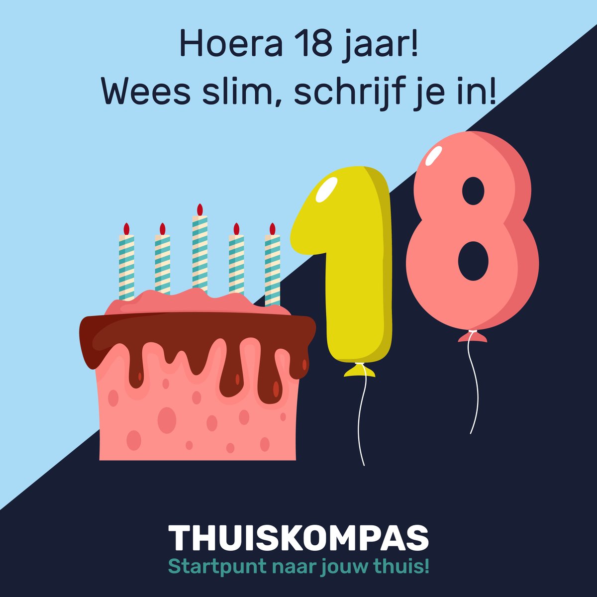 Gefeliciteerd 🥳! Tip: schrijf je gratis in als woningzoekende bij Thuiskompas. Zo bouw je alvast inschrijftijd op voor een sociaal huurhuis in Drenthe en omgeving. Meer weten? thuiskompas.nl