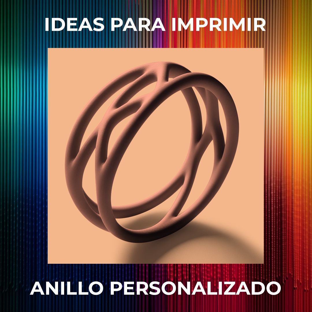 🎁 '¿Buscas regalos únicos? Imprime en 3D joyas personalizadas. ¡Cada pieza cuenta una historia! 💍✨ #JoyasEn3D #RegalosÚnicos #Impresión3D #Tecnología3D #Innovación3D #FabricaciónAditiva #Diseño3D #Anillo3D #ArteEn3D